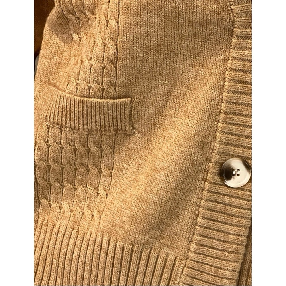 THINKABLE khaki brown cardigan size S M L - Picture 5 of 7